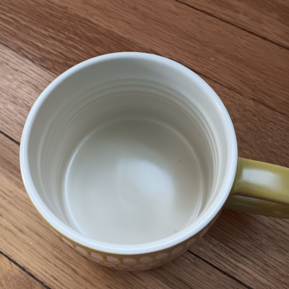 Cream and Light Green Patterned Mug - Picture 5 of 6